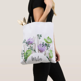 Bolso De Tela Mila Floral Monograma