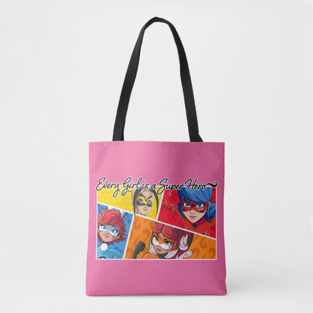 Bolso De Tela Milagroso Cada Chica es un superhéroe (Anverso)