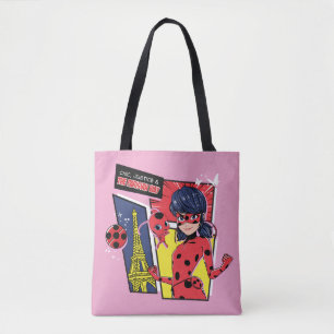 Bolso De Tela Milagroso Comic Ladybug Parisian Way