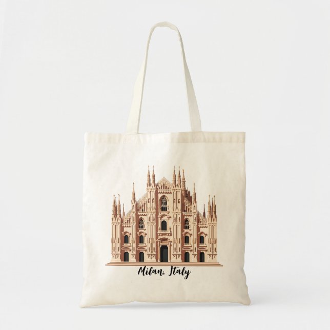 Bolso De Tela Milán Italia (Frente)