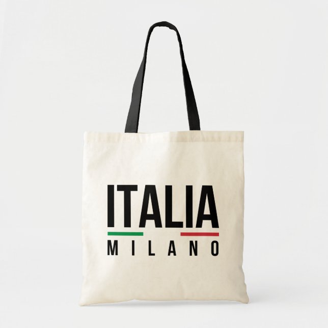 Bolso De Tela Milano Italia (Frente)