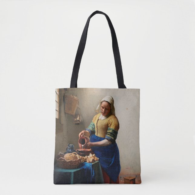 Bolso De Tela Milkmaid de Vermeer (Anverso)