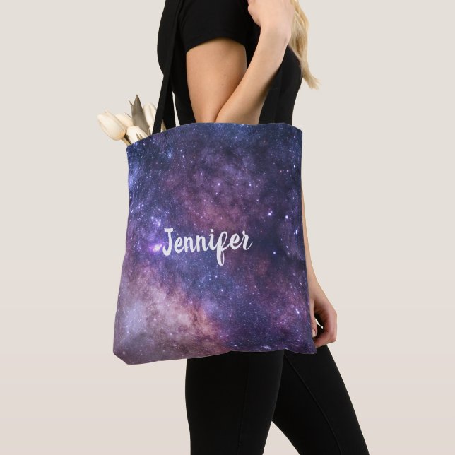 Bolso De Tela Milky Way Stars Sky Galaxy Elegant Wedding (Detalle)