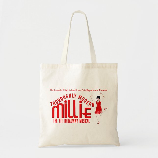Bolso De Tela "Millie a fondo moderno " (Frente)