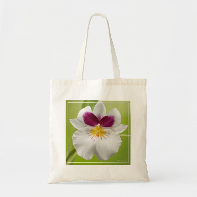 Bolso De Tela Miltoniopsis Roezlii (Pansy Orchids) (Frente)