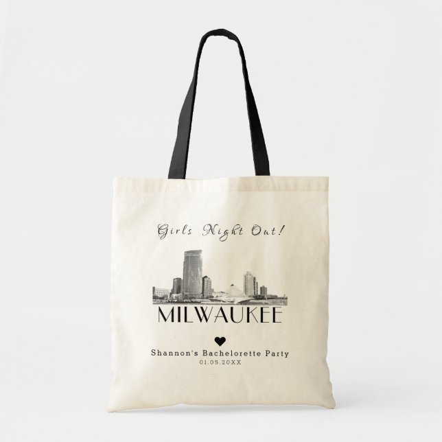 Bolso De Tela Milwaukee Bachelorette Party Tote Bag personalizad (Frente)
