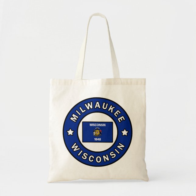 Bolso De Tela Milwaukee Wisconsin (Frente)