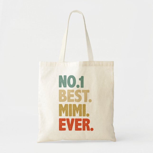 Bolso De Tela Mimi Gift Mejor Mimi Ever Abuela Mimi (Frente)
