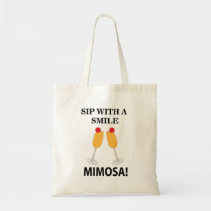 Bolso De Tela Mimosa Sip Con Sonrisa Mimosa