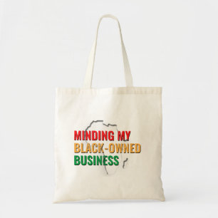 Bolso De Tela Minando mi negocio de propiedad negra