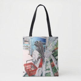 Bolso De Tela Mind Flayer Grocería Store Fantasy Art Tote Bag