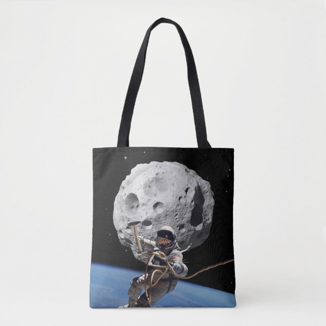 Bolso De Tela Minero asteroide (Anverso)