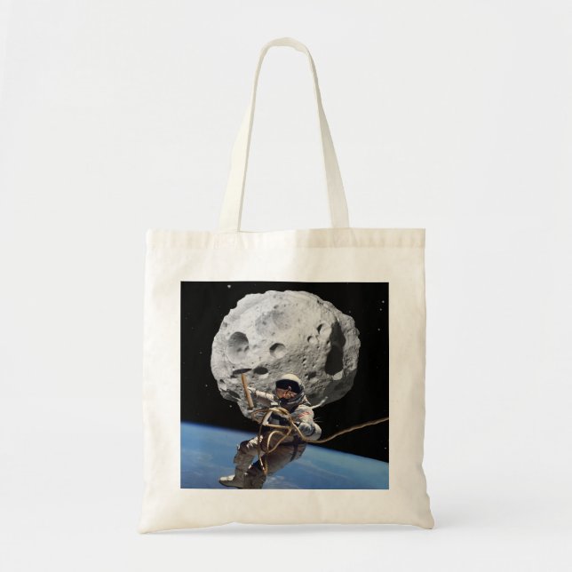 Bolso De Tela Minero asteroide (Frente)