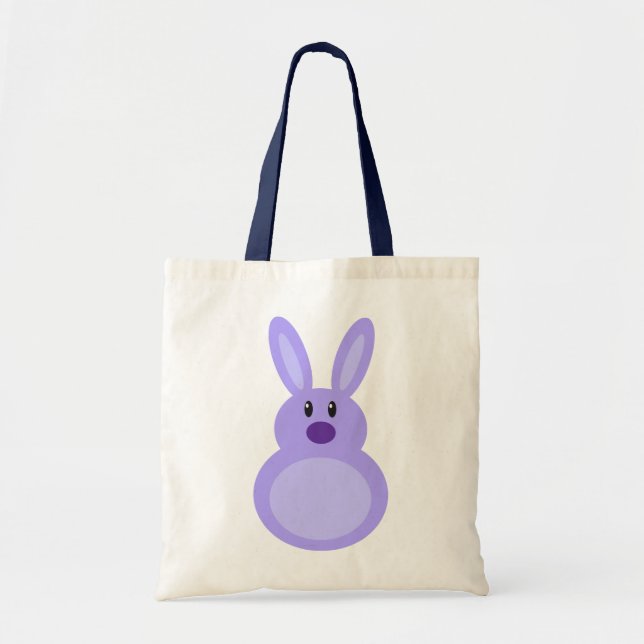 Bolso De Tela Mini caramelo Totebag del conejito de pascua (Frente)