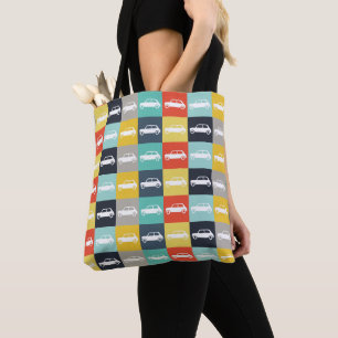 Bolso De Tela Mini Cooper de moderno tablero de cheques de époc