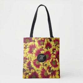 Bolso De Tela Mini girasoles vivos rojos de otoño