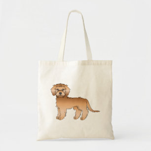 Bolso De Tela Mini Goldendoodle albaricoque perro de dibujos ani