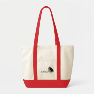 Bolso De Tela Mini Schnauzer