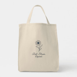 Bolso De Tela Mínima línea de arte Tote Bag