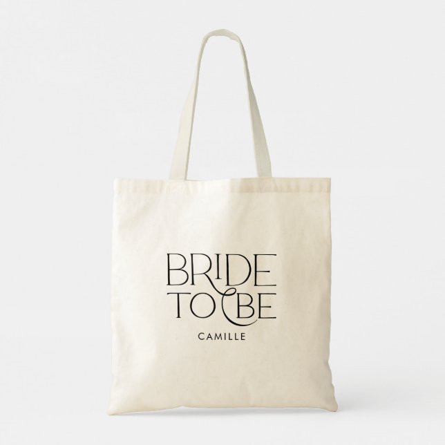 Bolso De Tela Minimal Bride to Be Tote Bag (Reverso)