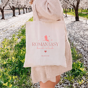 Bolso De Tela Minimal Personalizado Amantes de Libros 'Romantasy