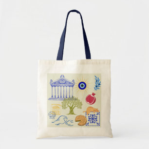 Bolso De Tela Minimalismo de Vacaciones en Grecia