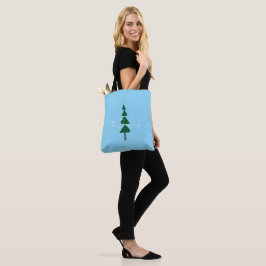 Bolso De Tela Minimalist Abstract Green Chic Christmas Tree