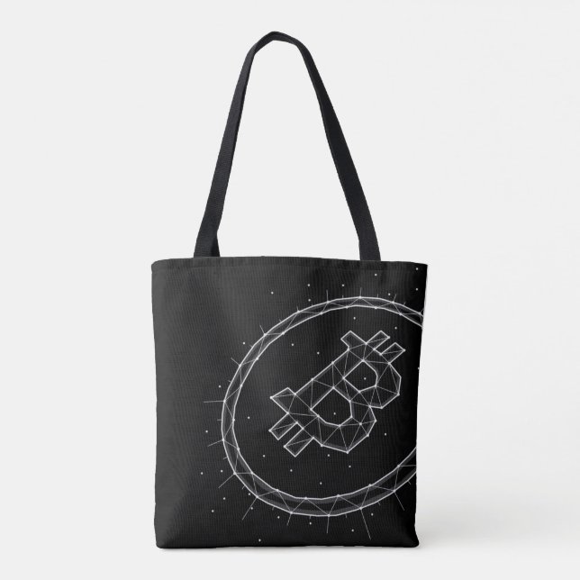 Bolso De Tela Minimalist Bitcoin Tote Bag (Reverso)