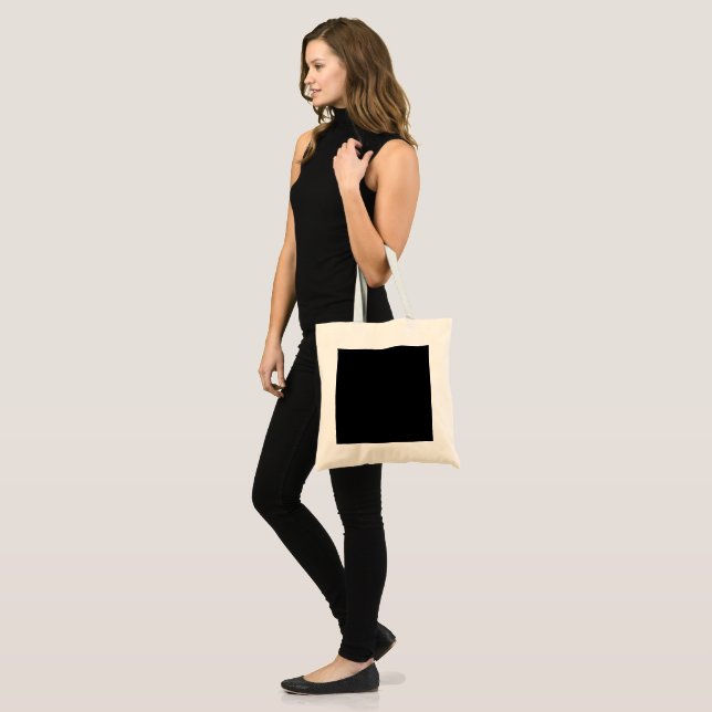 Bolso De Tela Minimalist Black Cat Silhouette  (Anverso (modelo))