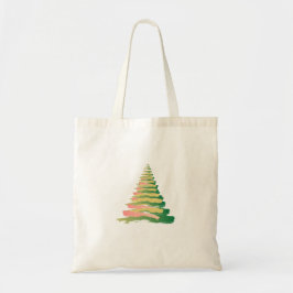 Bolso De Tela Minimalist Brushstroke Christmas Tree