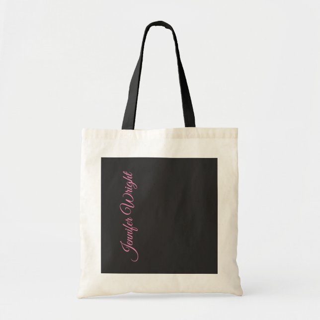 Bolso De Tela Minimalist elegant unique modern plain (Frente)
