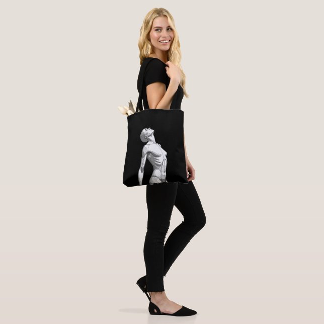 Bolso De Tela Minimalist Female Android Aesthetic Art - Bold Fut (Puesto)