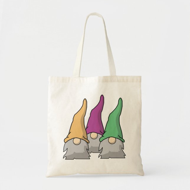 Bolso De Tela Minimalist Scandinavian Gnomes (Frente)