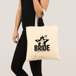 Bolso De Tela Minimalista Novia Floral