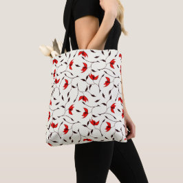 Bolso De Tela Minimalista patrón floral bonito naturaleza amante