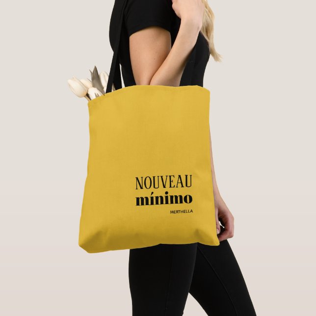 Bolso De Tela Mínimo amarillo NOUVEAU MINIMO personalizado (Detalle)