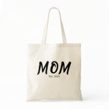 Mínimo Elegante Fecha Personalizada Mamá Negrita