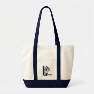 Bolso De Tela Ministra Schnauzer LOVE