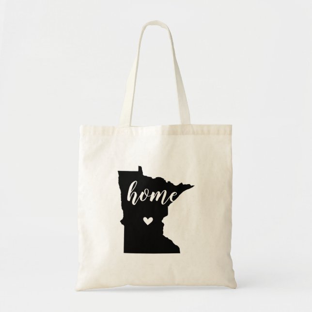 Bolso De Tela Minnesota Home State Tote Bag (Frente)