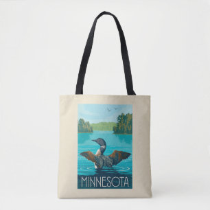 Bolso De Tela Minnesota   Loon