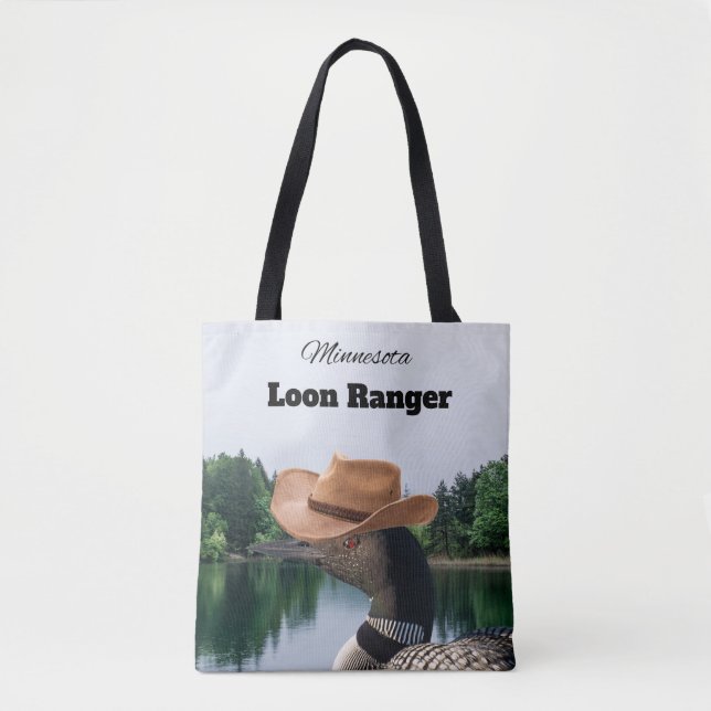 Bolso De Tela Minnesota Loon Ranger Tote Bag (Anverso)