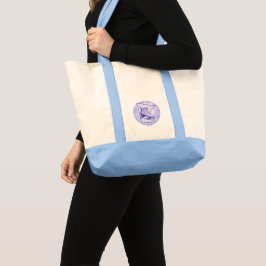 Bolso De Tela Minnesota Patinaje sobre Hielo Azul y Púrpura