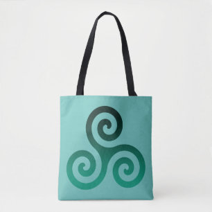 Bolso De Tela Mint. de Triskele Verde