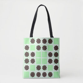 Bolso De Tela Mint Green Cream And Chocolate Chip Quilt Pattern