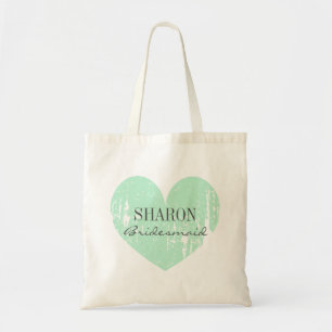 Bolso De Tela Mint green vintage heart bridesmaid tods bags