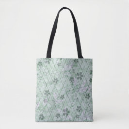 Bolso De Tela Mint Green Vintage Inspiro Garden Diamond