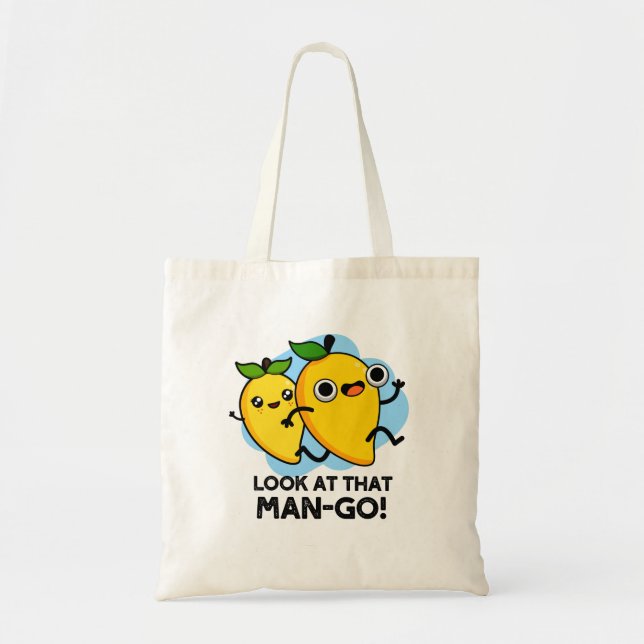 Bolso De Tela Mira ese divertido bollo de fruta (Frente)