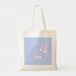 Bolso De Tela Mírame crecer, Motivacional, Inspirador, Preppy