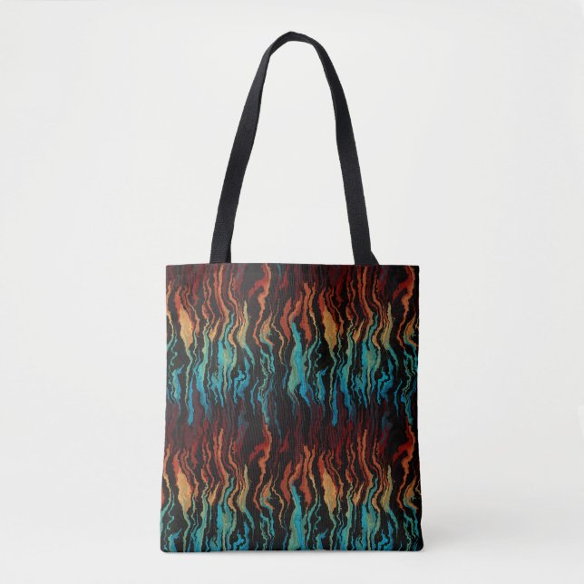 Bolso De Tela Mirando el abstracto del fuego (Anverso)