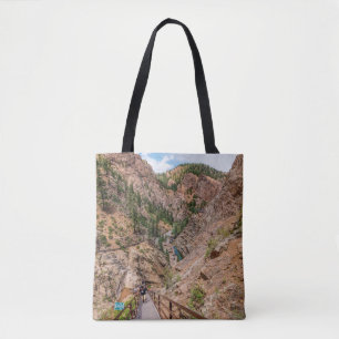 Bolso De Tela Mirando hacia abajo Siete Cataratas Escaleras Tote